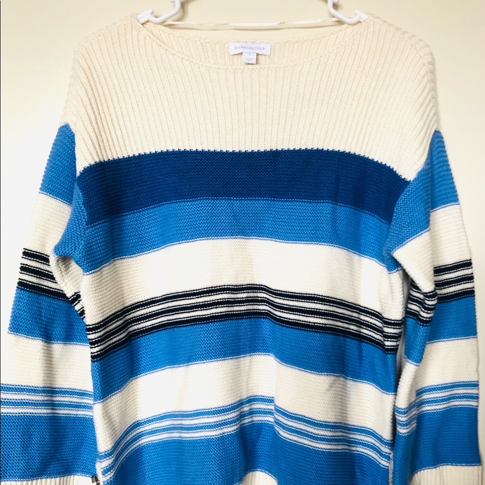 Charter Club Pullover Sweater Crew Neck S